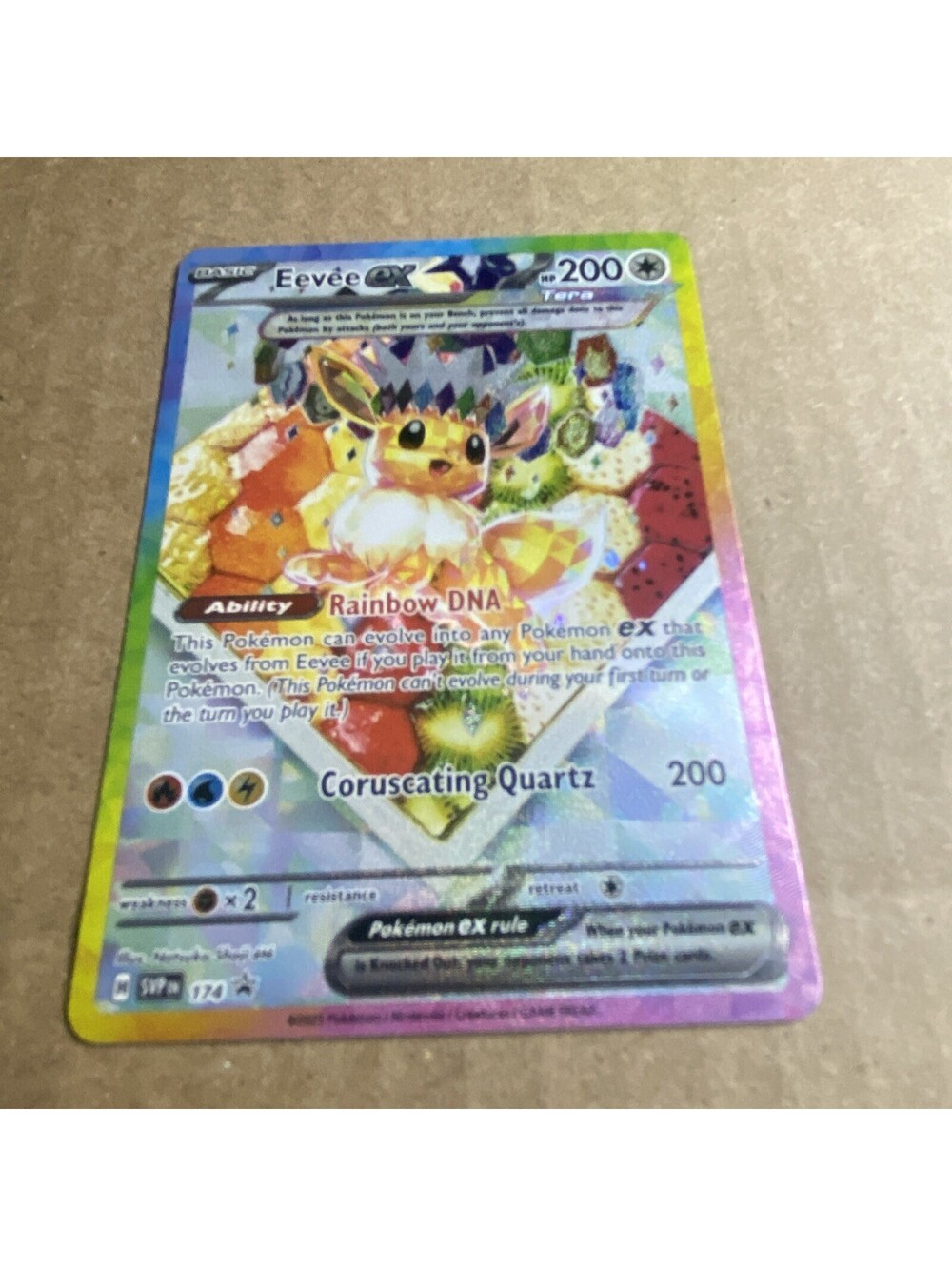 Eevee ex 174 Sv: Scarlet & Violet Promo Cards Holo